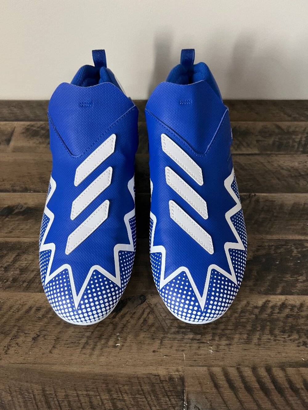Adidas Freak Blue White Football Cleats Youth Size 6 Slip On Lightweight